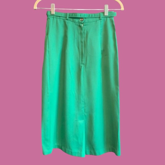 Vintage 1960s belted pencil skirt - Picture 2 of 5